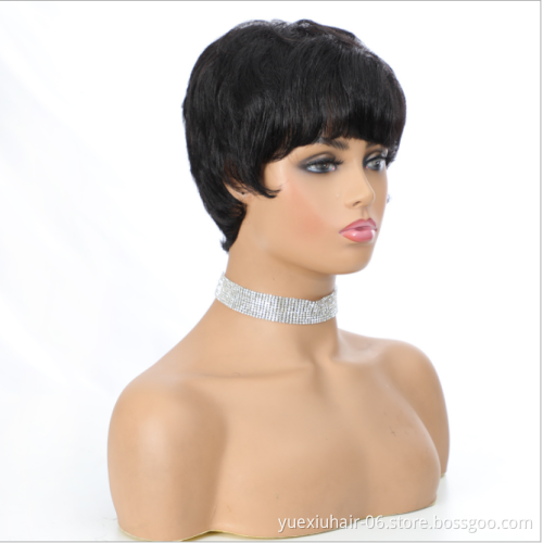 Wholesale Pixie Cut Human Hair Wigs, Pixie Cut Short Wig, Finger Wave Wig